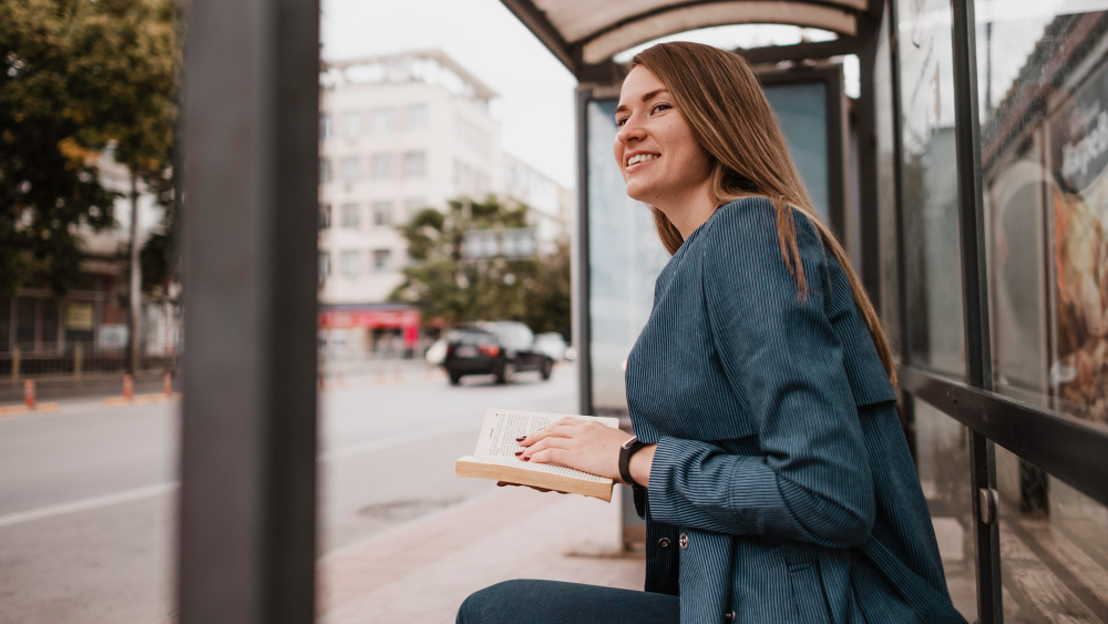 bus stop image